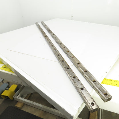 34mm W x 24..50mm H Linear Guide Slide Rail 1480mm OAL Lot Of 2