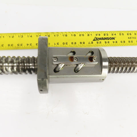 NSK W4009-418Z-C57 40mm Ball Screw & Nut Single Start 11mm Pitch 49-1/4" OAL