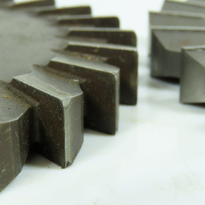 Morse 4-7/8" x 1/2" Side Milling Cutter 1-1/4" Arbor Straight Tooth Lot of 2