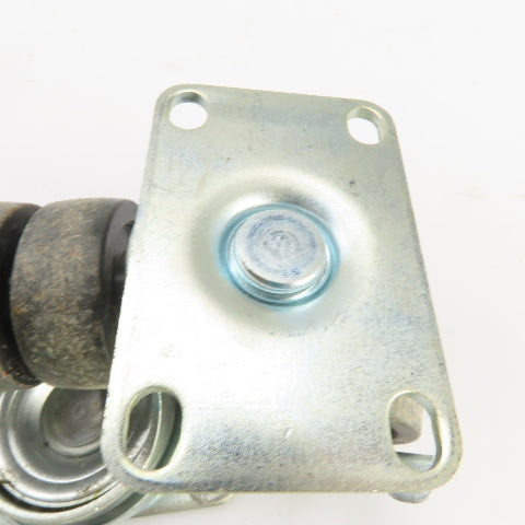 EDL 175 LBS Cap Plate Mount Dual Wheel Swivel Casters 2" W/Lock Lot Of 4