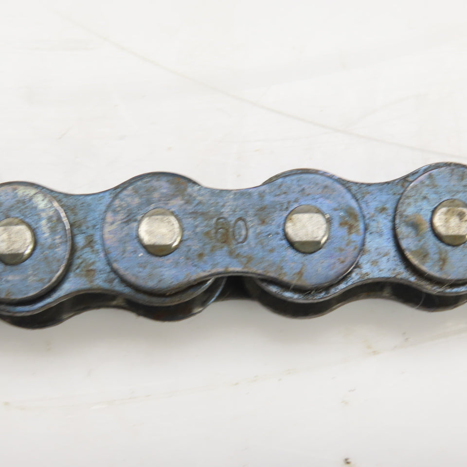 No. 60  Single Strand Riveted Roller Chain 13" & 15" Lot Of 2