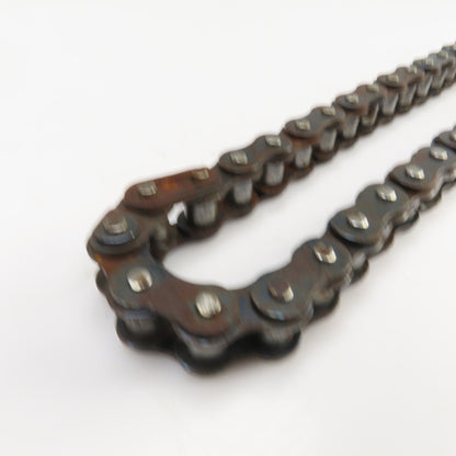 No. 60  Single Strand Riveted Roller Chain 13" & 15" Lot Of 2