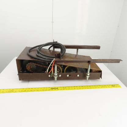1/2HP Roll Power Material Feeder 21.5FPM/30RPM 120V 1PH 9" W Rollers