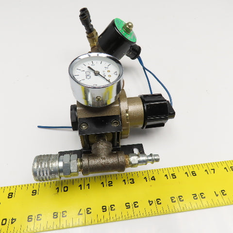 CKD 300-8A PC-10A-27 3/8" NPT Compressed Air Regulator Solenoid Assembly