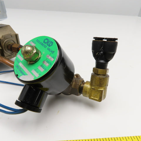 CKD 300-8A PC-10A-27 3/8" NPT Compressed Air Regulator Solenoid Assembly