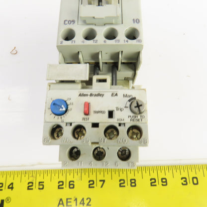 Allen Bradley 100-C09*10 600V Contactor 120V Coil W/193-EA1DB Overload Relay