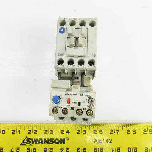 Allen Bradley 100-C09*10 600V Contactor 120V Coil W/193-EA1DB Overload Relay