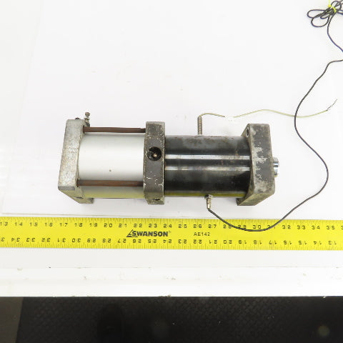 Double Acting Pneumatic Cylinder W/Booster 7/16" Stroke 2-1/2" Bore 1-3/8" Rod