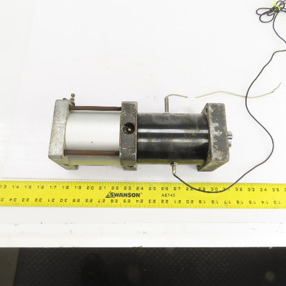 Double Acting Pneumatic Cylinder W/Booster 7/16" Stroke 2-1/2" Bore 1-3/8" Rod