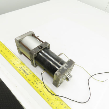 Double Acting Pneumatic Cylinder W/Booster 7/16" Stroke 2-1/2" Bore 1-3/8" Rod