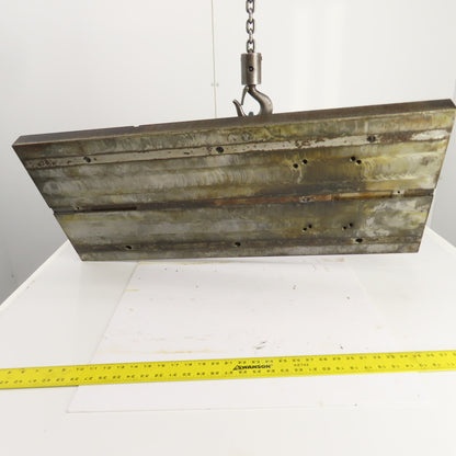 37-3/4" L x 16" W x 1-3/4 Thick Steel Workholding Jig Fixture Setup Plate