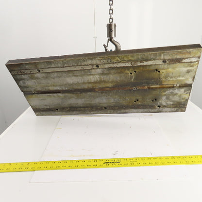 37-3/4" L x 16" W x 1-3/4 Thick Steel Workholding Jig Fixture Setup Plate