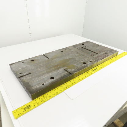 37-3/4" L x 16" W x 1-3/4 Thick Steel Workholding Jig Fixture Setup Plate