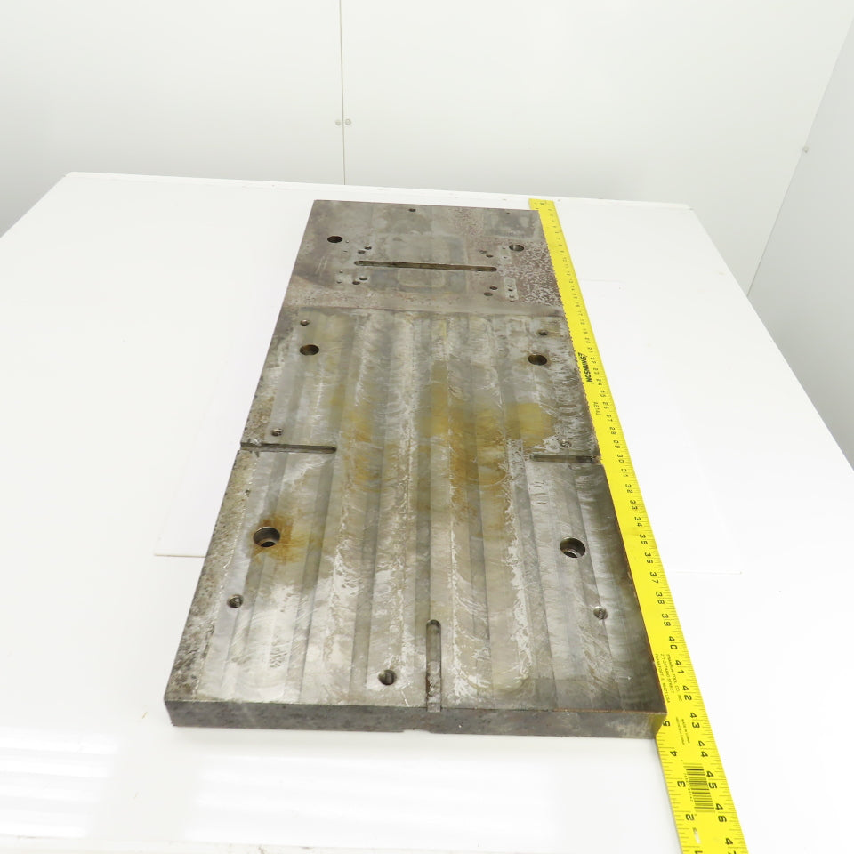 37-3/4" L x 16" W x 1-3/4 Thick Steel Workholding Jig Fixture Setup Plate