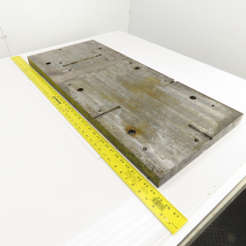 37-3/4" L x 16" W x 1-3/4 Thick Steel Workholding Jig Fixture Setup Plate