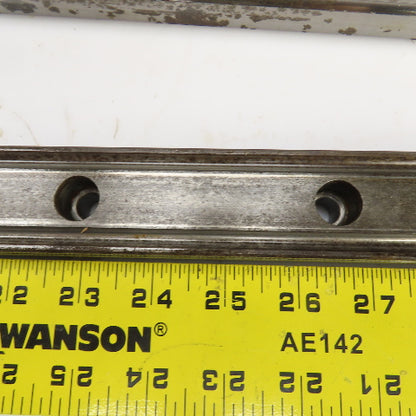 34mm W x 24.50mm H Linear Guide Slide Rail 1480mm OAL Lot Of 2