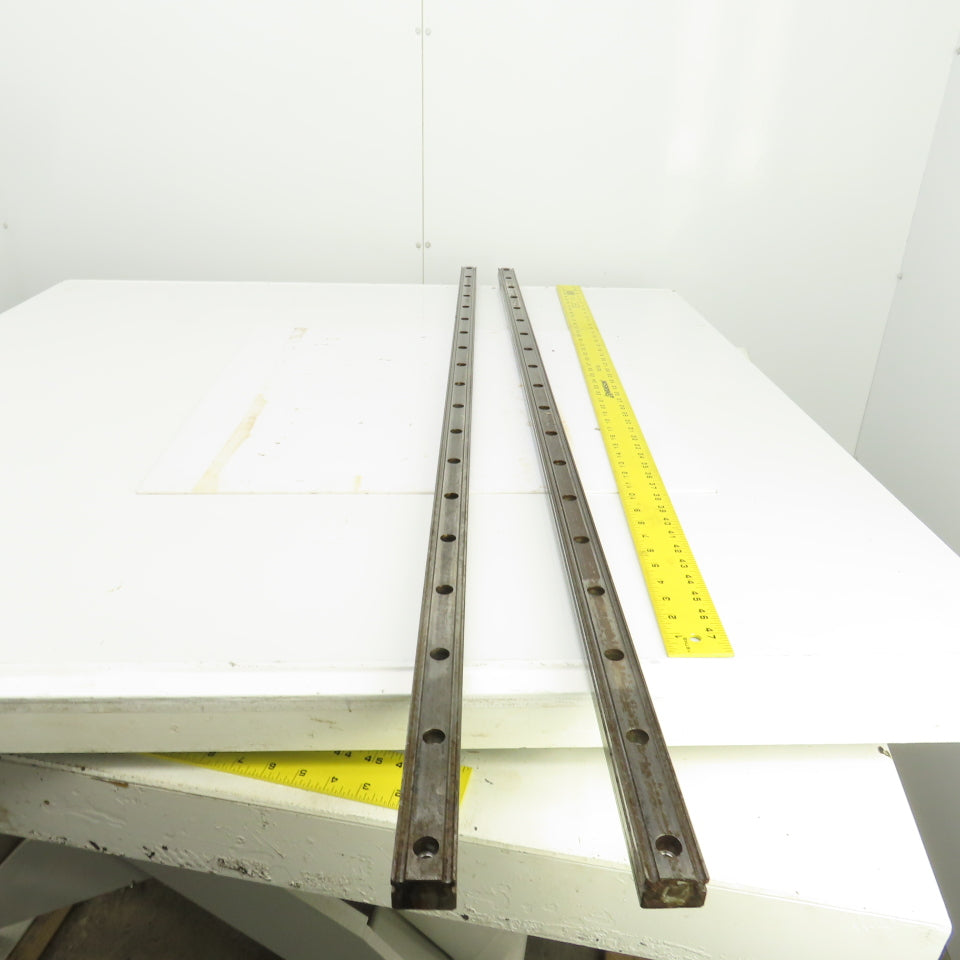 34mm W x 24.50mm H Linear Guide Slide Rail 1480mm OAL Lot Of 2
