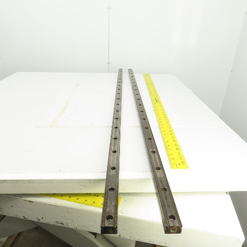 34mm W x 24.50mm H Linear Guide Slide Rail 1480mm OAL Lot Of 2