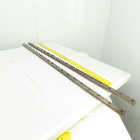 34mm W x 24.50mm H Linear Guide Slide Rail 1480mm OAL Lot Of 2