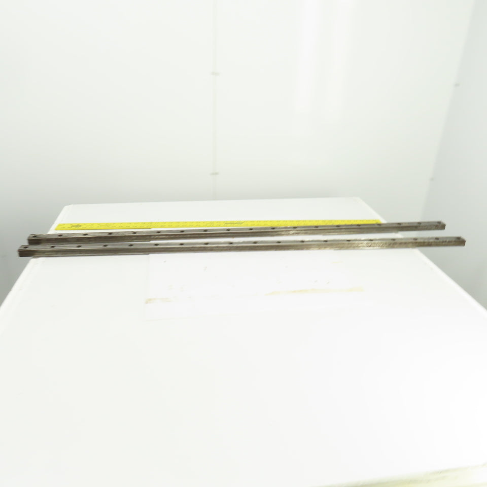 34mm W x 24.50mm H Linear Guide Slide Rail 1480mm OAL Lot Of 2