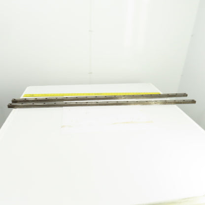 34mm W x 24.50mm H Linear Guide Slide Rail 1480mm OAL Lot Of 2