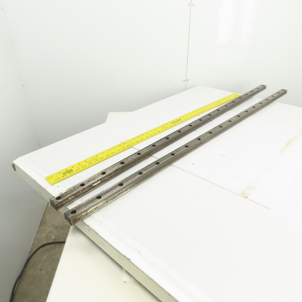 34mm W x 24.50mm H Linear Guide Slide Rail 1480mm OAL Lot Of 2