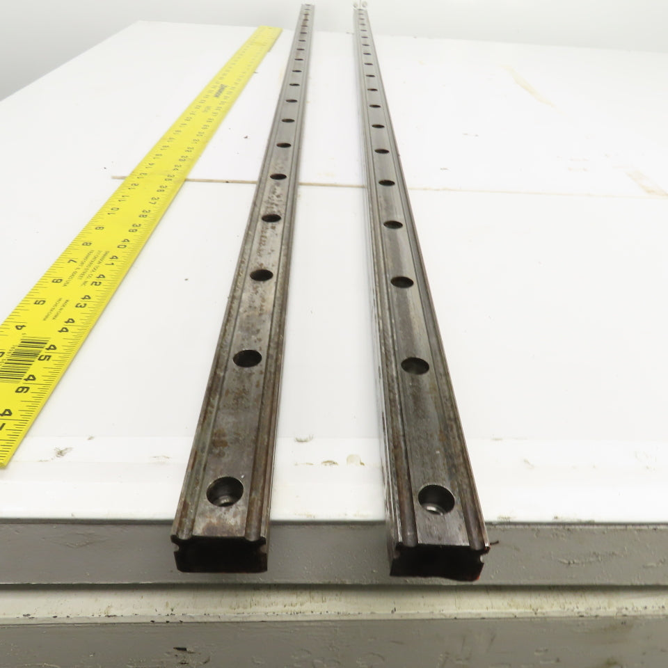 34mm W x 24.50mm H Linear Guide Slide Rail 1480mm OAL Lot Of 2