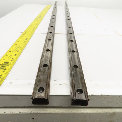 34mm W x 24.50mm H Linear Guide Slide Rail 1480mm OAL Lot Of 2