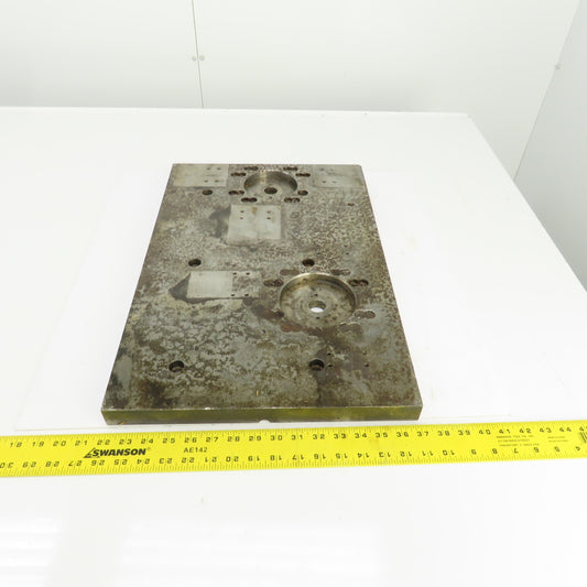 12-3/4" x 15" x 1-1/4" Thick Steel Jig Fixture Setup Plate