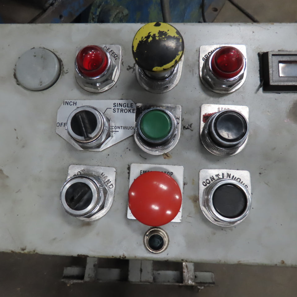 Verson 7-1/2 OBI 105 Ton Mechanical Punch Press 8" Stroke 18" SH 230/460V 3Ph