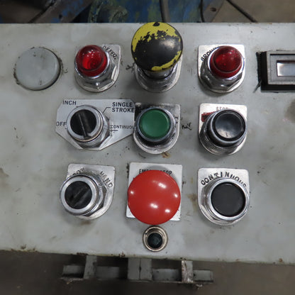 Verson 7-1/2 OBI 105 Ton Mechanical Punch Press 8" Stroke 18" SH 230/460V 3Ph