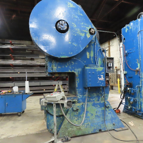 Verson 7-1/2 OBI 105 Ton Mechanical Punch Press 8" Stroke 18" SH 230/460V 3Ph