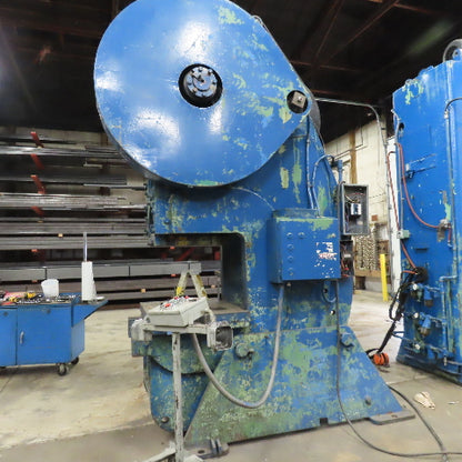 Verson 7-1/2 OBI 105 Ton Mechanical Punch Press 8" Stroke 18" SH 230/460V 3Ph