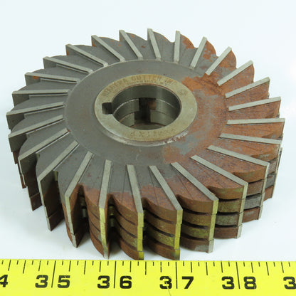 Niagara 5" x 11/32" Side Mill Cutter 1-1/4" Arbor Straight 26 Tooth Lot of 4