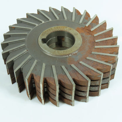 Niagara 5" x 11/32" Side Mill Cutter 1-1/4" Arbor Straight 26 Tooth Lot of 4