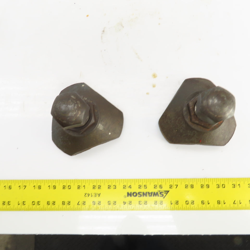 CNC Cast Iron Foundation Block & Jack Screw Leveling Feet 4-5" Adjustment Lot/2