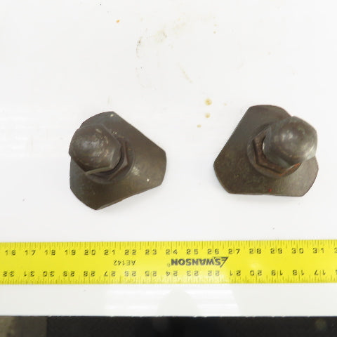 CNC Cast Iron Foundation Block & Jack Screw Leveling Feet 4-5" Adjustment Lot/2