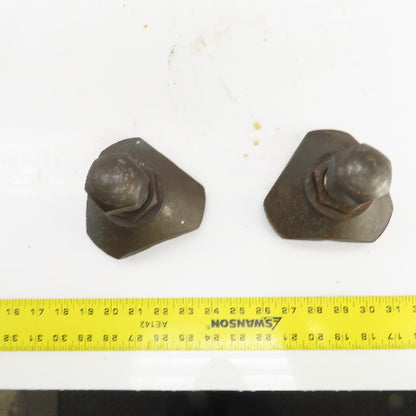 CNC Cast Iron Foundation Block & Jack Screw Leveling Feet 4-5" Adjustment Lot/2
