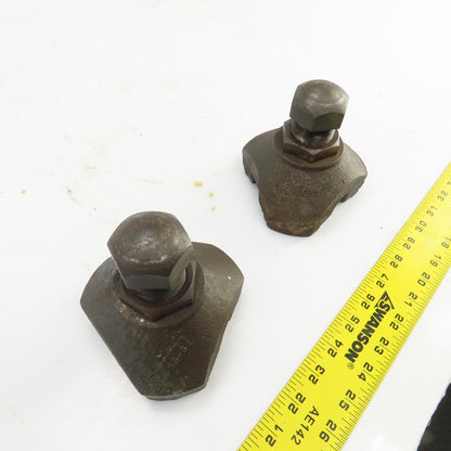 CNC Cast Iron Foundation Block & Jack Screw Leveling Feet 4-5" Adjustment Lot/2