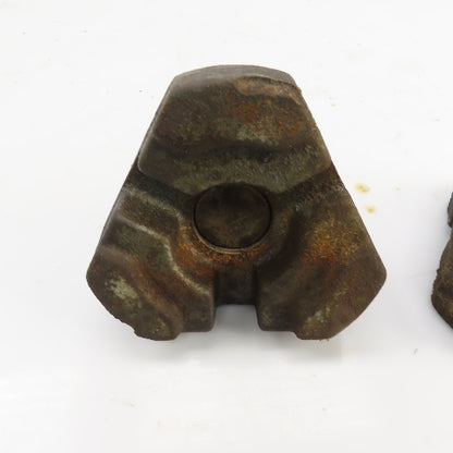 CNC Cast Iron Foundation Block & Jack Screw Leveling Feet 4-5" Adjustment Lot/2