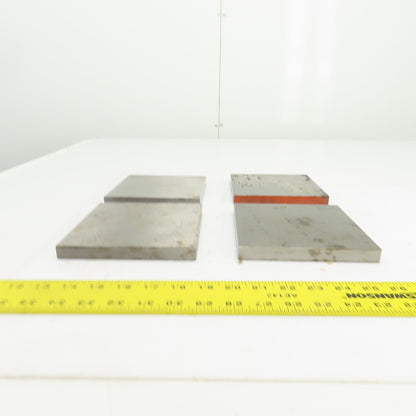 6" x 6" x 5/8" Thick Flat Steel Plate Welding Brace Lot Of 4