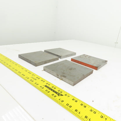 6" x 6" x 5/8" Thick Flat Steel Plate Welding Brace Lot Of 4