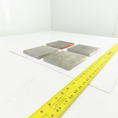 6" x 6" x 5/8" Thick Flat Steel Plate Welding Brace Lot Of 4