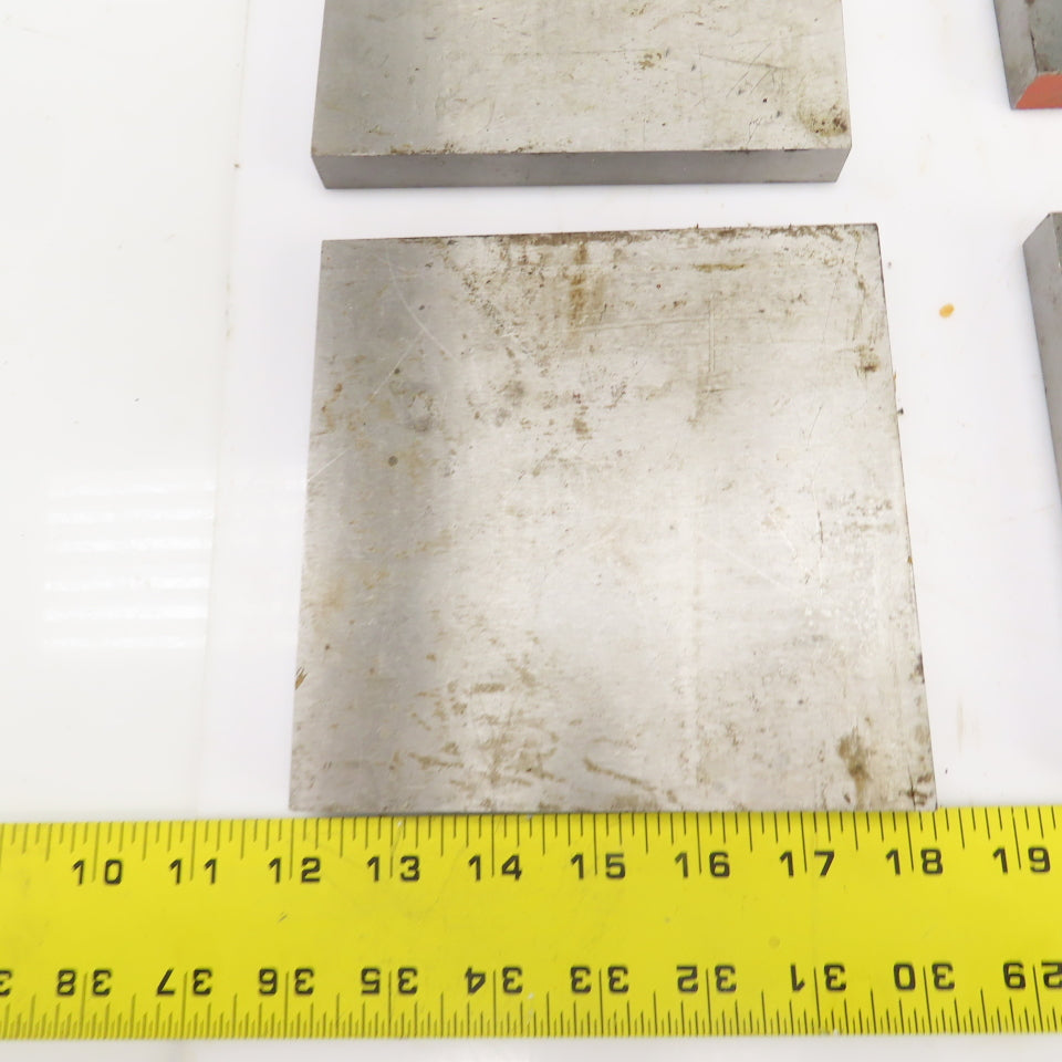 6" x 6" x 5/8" Thick Flat Steel Plate Welding Brace Lot Of 4