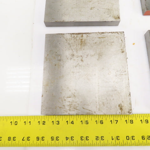 6" x 6" x 5/8" Thick Flat Steel Plate Welding Brace Lot Of 4