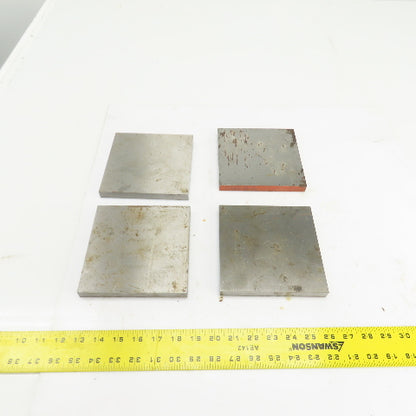 6" x 6" x 5/8" Thick Flat Steel Plate Welding Brace Lot Of 4