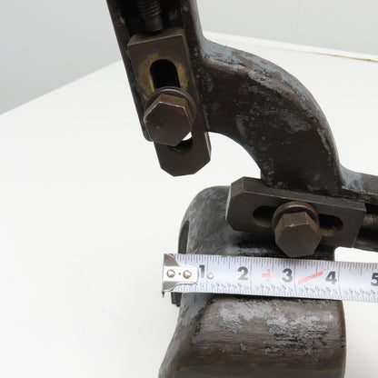 Cast Iron Lathe 3 Point Follow Rest 7" x 5" Base Approx. 7" Center