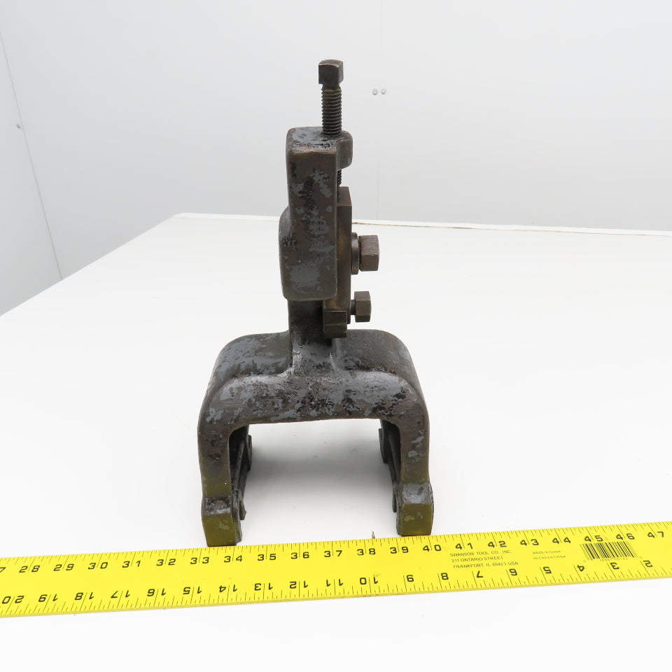 Cast Iron Lathe 3 Point Follow Rest 7" x 5" Base Approx. 7" Center