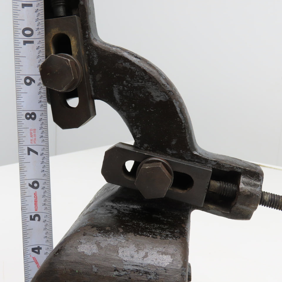 Cast Iron Lathe 3 Point Follow Rest 7" x 5" Base Approx. 7" Center