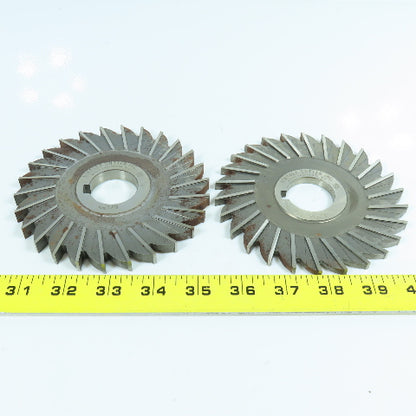 Niagara 5"x 1/4" & 3/8" Side Milling Cutter 1-1/4" Arbor Straight 26 Tooth Lot/2